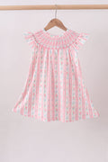 Abby & Evie! Blush Floral Smocked Ruffle Dress Pre-Order!