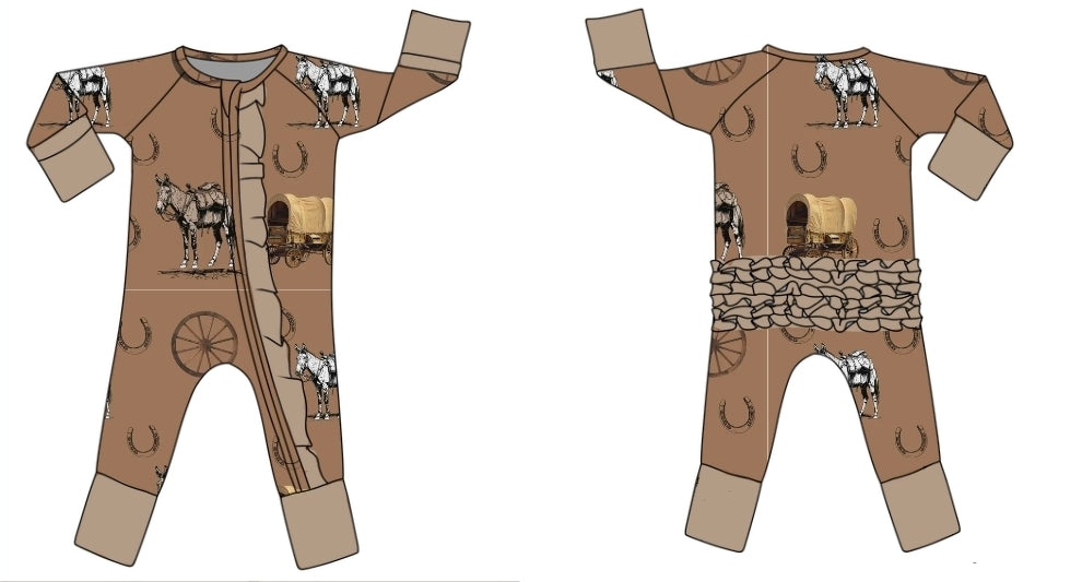 Mule Bamboo Ruffle Zippy Pre-Order! Closes on 7/10! ETA September!