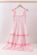 Abby & Evie! Blush Floral Smocked Tiered Momma Dress Pre-Order!