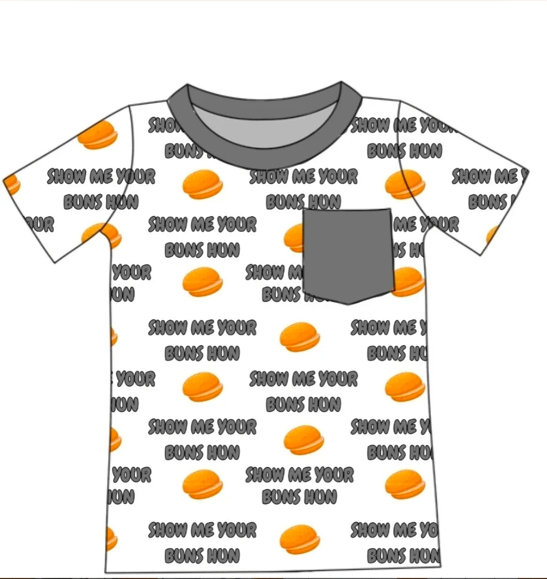 Show Me Your Buns Hun! Bamboo Adult Pocket Tee Pre-Order! Closing on 6/25. ETA August!