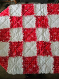 Red Rag Quilt 5 X 5 (9 inch squares)! RTS!