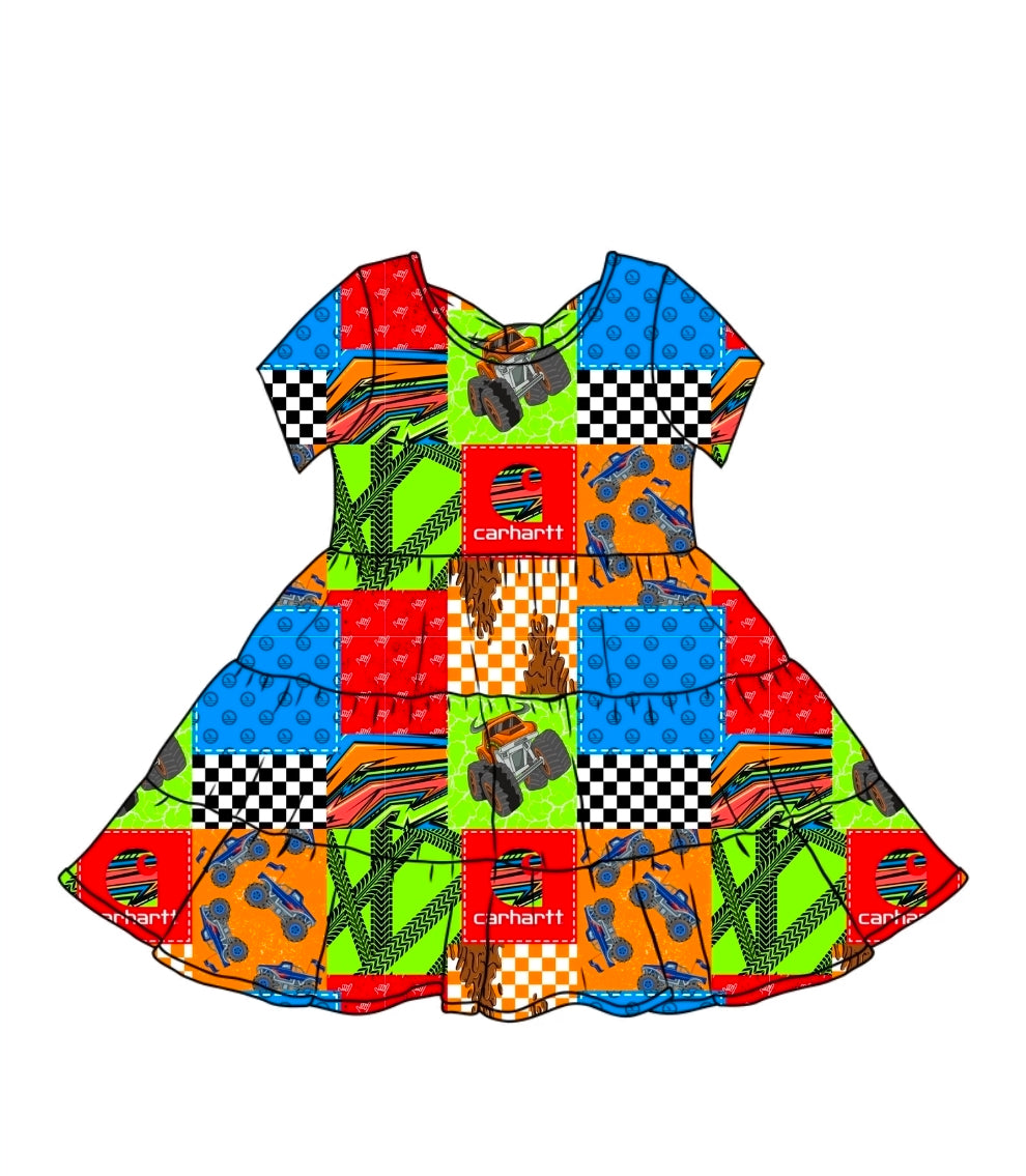 Monster Truck Bamboo Dress Pre-Order! Closes on 7/10. ETA September