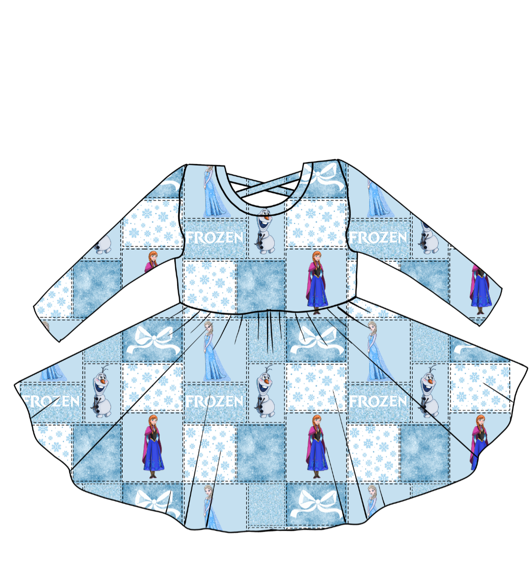 Ice Princess Bamboo Dress with Matching Under Shorts Pre-Order! Closes on 7/25! ETA September!